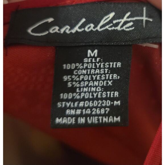 Women's Burgundy Lace Dress - Mermaid Cocktail - M- Candelite - Picture 5 of 5